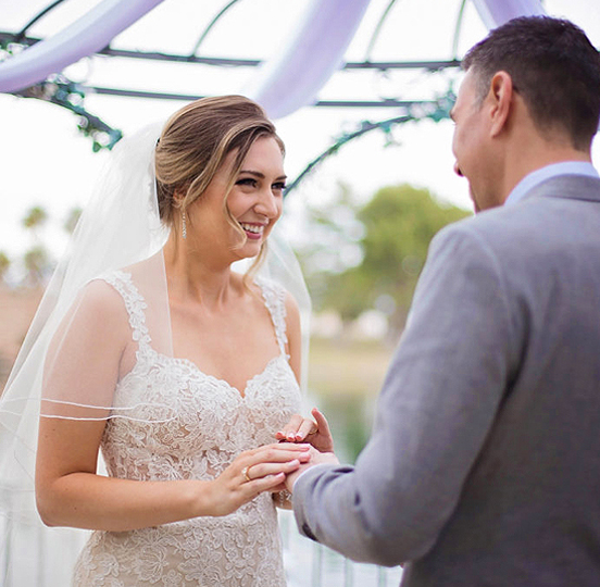Outdoor Las Vegas Ceremony Venues with Wedding Gazebo