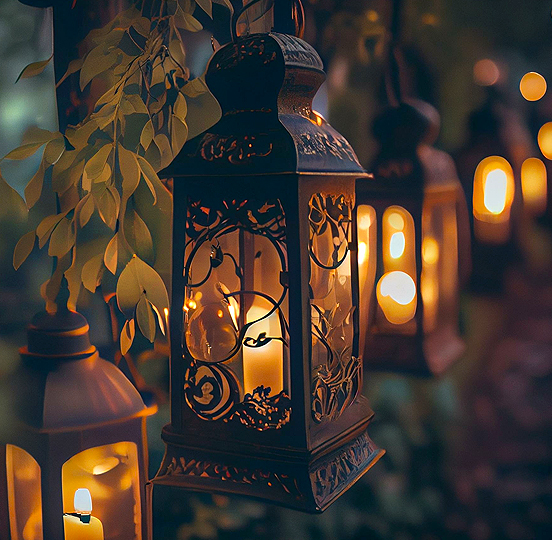 Sunset and Nighttime Ceremony Lighting at Always and Forever Weddings and Receptions in Las Vegas