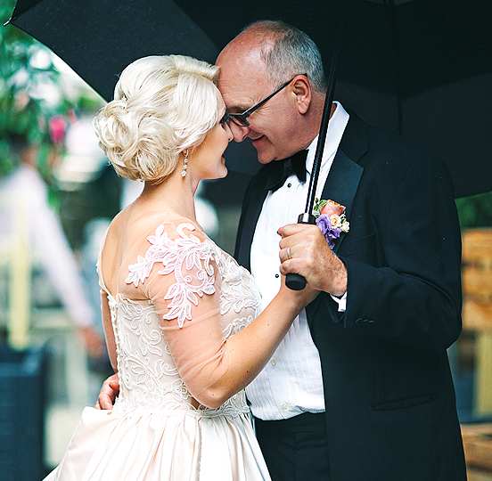 Indoor and Outdoor Las Vegas Vow Renewal Ceremony with Lake and Garden Views