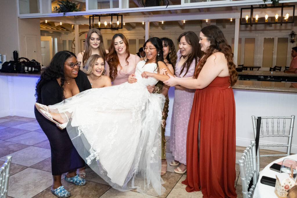 bride and groom dance